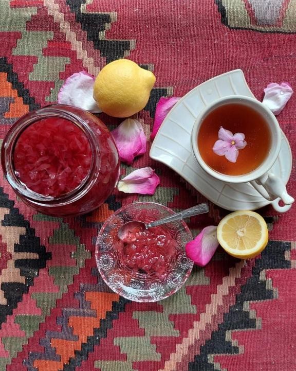 Tea with homemade jam